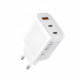 Мережевий зарядний пристрій XO L117 (2USB-С, 1USB, 3А) PD, QC 3.0 White (L117-CC.white)