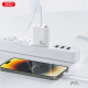 Мережевий зарядний пристрій XO L117 (2USB-С, 1USB, 3А) PD, QC 3.0 White (L117-CC.white)