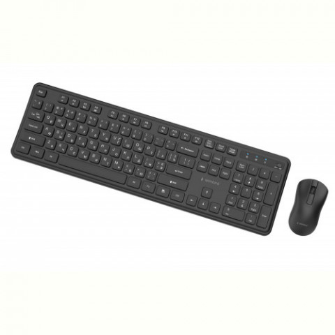 Комплект (клавіатура, миша) бездротовий Gembird KBS-WPS-01-CYRL Black