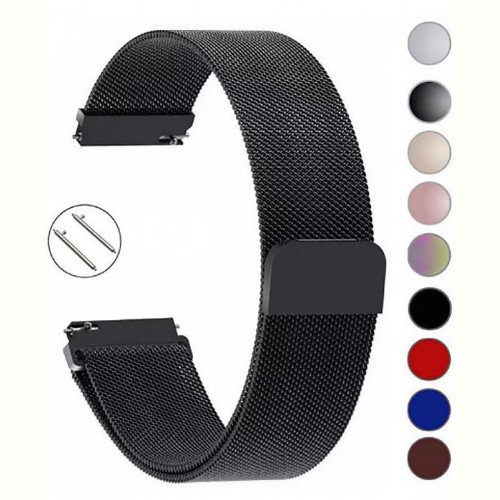 Ремінець BeCover Milanese Style для Xiaomi Amazfit Bip (20mm) Lite/Bip S Lite/GTR 42mm/GTS/TicWatch S2/TicWatch E/GTS 3/GTS 2 mini Gray (707681)