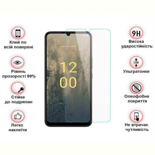 Захисне скло BeCover для Nokia C31 Crystal Clear Glass 3D (708545)