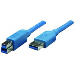 Кабель ATcom USB 3.0 AM/BM 3 м blue