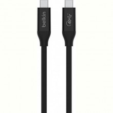 Кабель Belkin USB Type-C-USB Type-C, 40Gbps, 100W, 0.8м, Black (INZ001BT0.8MBK)