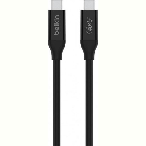 Кабель Belkin USB Type-C-USB Type-C, 40Gbps, 100W, 0.8м, Black (INZ001BT0.8MBK)