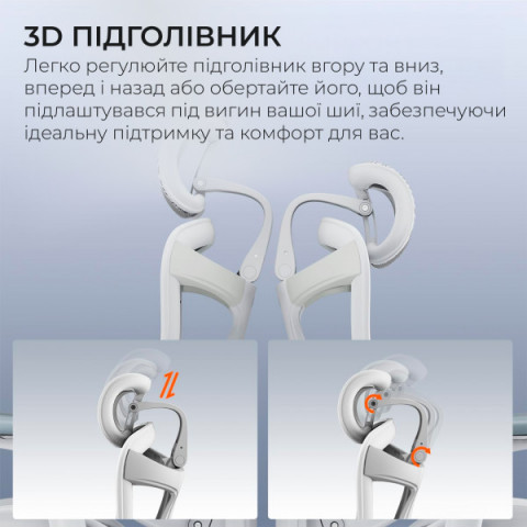 Крісло офісне з підставкою для ніг Sihoo DORO C300 Pro Mesh White with footrest (DORO-C300-PRO-M102-JT) Купити в Україні