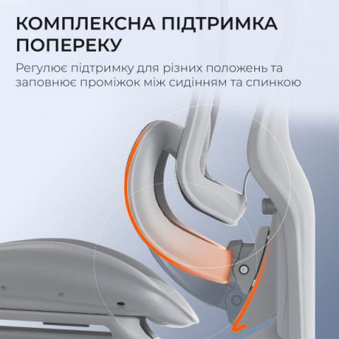 Крісло офісне з підставкою для ніг Sihoo DORO C300 Pro Mesh White with footrest (DORO-C300-PRO-M102-JT) Купити в Україні