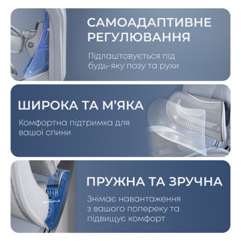 Крісло офісне з підставкою для ніг Sihoo DORO C300 Pro Mesh White with footrest (DORO-C300-PRO-M102-JT) Купити в Україні
