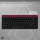 Дротова механічна клавіатура Ajazz NK68 Red switches Side Contour Black (NK68-R-S-B) Купити в Україні