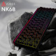 Дротова механічна клавіатура Ajazz NK68 Red switches Side Contour Black (NK68-R-S-B) Купити в Україні