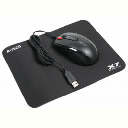 Мишка A4Tech X-710BK Black USB + килимок A4Tech X7-200MP