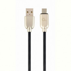 Кабель Cablexpert (CC-USB2R-AMmBM-2M) USB 2.0 A - microUSB, преміум, 2м, чорний