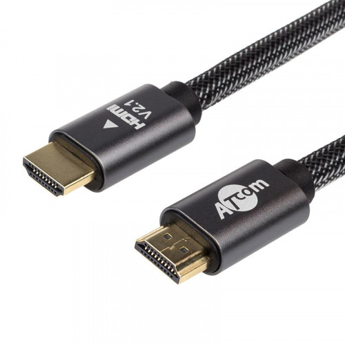 Кабель Atcom (AT23720) Premium HDMI-HDMI ver 2.1, 4К, 20м, Black, пакет