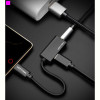 Адаптер USB Type C - 3.5 мм з блоком живленя, 0.1 m, Black (BGGBA)