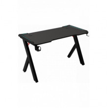 Геймерський комп'ютерний стіл GT Racer T-1426 (140x60x73) Black