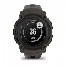 Смарт-годинник Garmin Instinct E 40 mm Black with Charcoal Silicone Band (010-02932-13)
