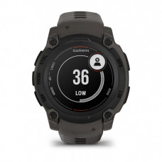 Смарт-годинник Garmin Instinct E 40 mm Black with Charcoal Silicone Band (010-02932-13)