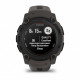 Смарт-годинник Garmin Instinct E 40 mm Black with Charcoal Silicone Band (010-02932-13)