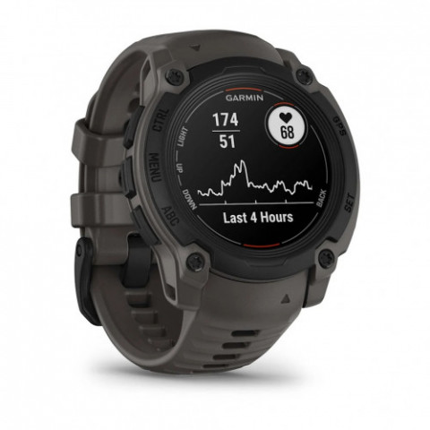 Смарт-годинник Garmin Instinct E 40 mm Black with Charcoal Silicone Band (010-02932-13)
