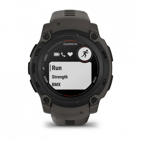Смарт-годинник Garmin Instinct E 40 mm Black with Charcoal Silicone Band (010-02932-13)