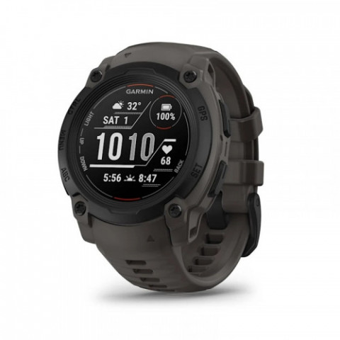 Смарт-годинник Garmin Instinct E 40 mm Black with Charcoal Silicone Band (010-02932-13)