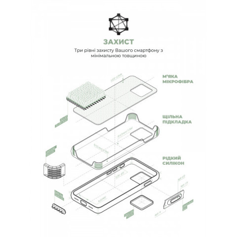 Чохол ArmorStandart ICON2 Case для Apple iPhone 15 Pro Soft Mint (ARM76996)