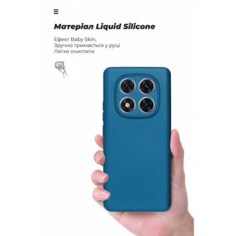 Чохол ArmorStandart ICON для Xiaomi Redmi Note 14 Pro 5G / Poco X7 Camera cover Dark Blue (ARM79828)