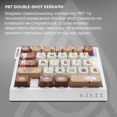 Дротова магнітна клавіатура Ajazz AK029 Meow Magnetic Switch (AK029-M-Y) Купити в Україні