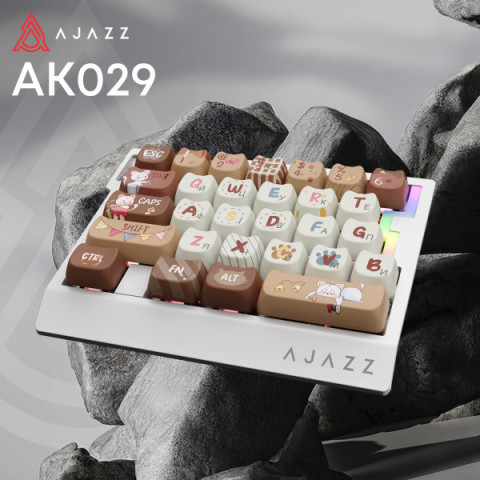 Дротова магнітна клавіатура Ajazz AK029 Meow Magnetic Switch (AK029-M-Y) Купити в Україні
