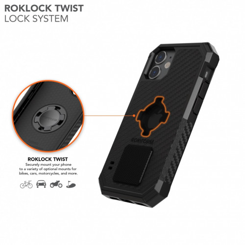 Чохол-накладка Rokform Rugged Case для Apple iPhone 12 Mini Black (307201P)