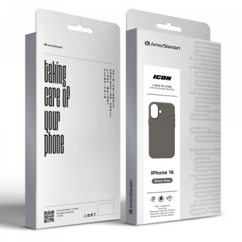 Чохол ArmorStandart ICON2 MagSafe для Apple iPhone 16 Stone Grey (ARM81311)