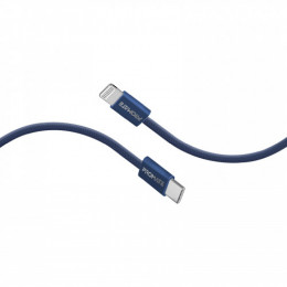 Кабель Promate USB Type-C - Lightning (M/M), 3 A, 27 W, 1.2 м, EcoLine-Ci120 Navy (ecoline-ci120.navy)