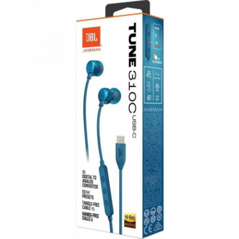 Гарнітура JBL Tune 310C Blue (JBLT310CBLU)