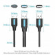 Кабель для принтера Vention 2in1 USB - USB Type-B 3.0 (M/M), 0.5 м, Black (CQPBD)
