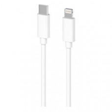 Кабель 2E USB-C - Lightning, Glow, 1m, white