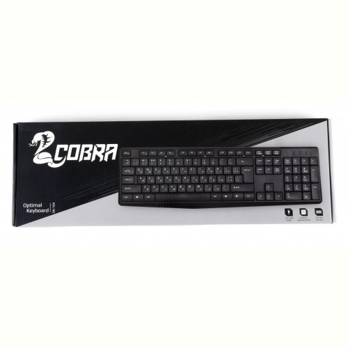 Клавіатура COBRA OK-104 Ukr Black USB
