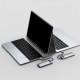 Type-C-Хаб Baseus Metal Gleam Series 8-in-1 Multifunctional (Type-C to HDMI*1+USB3.0*3+PD*1+RJ45*1+SD/TF*1) gray Купити в Україні