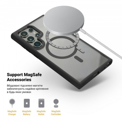 Чохол ArmorStandart Unit MagSafe для Samsung S24 Ultra Black (ARM74867)