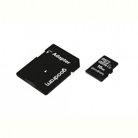 Карта пам`яті MicroSDHC 16GB UHS-I Class 10 Goodram + SD-adapter (M1AA-0160R12)