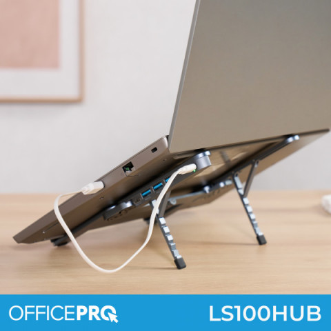 Підставка для ноутбука OfficePro Black LS100HUB Купити в Україні