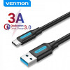 Кабель Vention USB - USB Type-C (M/M), 3A, 1 м, Black (COZBF)