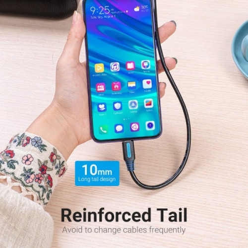 Кабель Vention USB - USB Type-C (M/M), 3A, 1 м, Black (COZBF)