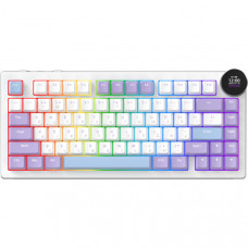 Бездротова механічна клавіатура Ajazz AK820 V2 White Peach Switch (AK820-V2-WP-PWB)