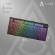 Бездротова механічна клавіатура Ajazz AK820 V2 White Peach Switch (AK820-V2-WP-PWB) Купити в Україні