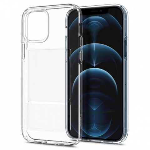 Чохол-накладка Spigen Crystal Slot для Apple iPhone 12/12 Pro Crystal Clear (ACS02576)