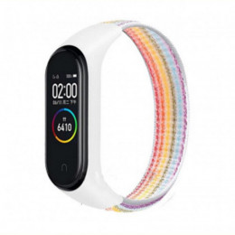 Ремінець BeCover Nylon Style для Xiaomi Mi Smart Band 5/Mi Smart Band 6 Rainbow (705430)