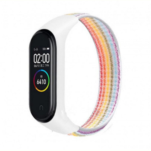 Ремінець BeCover Nylon Style для Xiaomi Mi Smart Band 5/Mi Smart Band 6 Rainbow (705430)