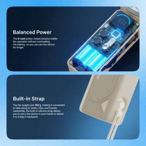 Портативний вентилятор Proove Fresher Blue (PFFR04002008)