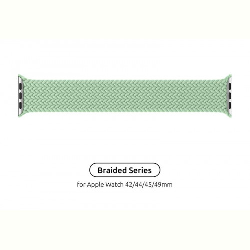 Ремінець Armorstandart Braided Solo Loop для Apple Watch 42mm/44mm/45mm/49mm Mint Size 8 (160 mm) (ARM64914)