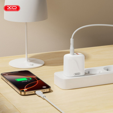 Зарядний пристрій XO L158 (USB, USB-С, 3A) 20W White