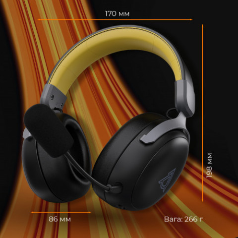 Bluetooth-гарнітура Ajazz AHM08 MAX 3-Mode Black (AHM08-MAX-BGY)